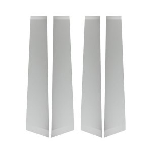 Toyota C-HR Pillar Trims - Omac - S.Steel - Gloss Silver - 2018-2022